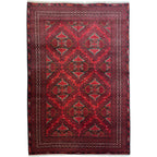 240 x 163 cm Hand-Knotted Afghan Khal Mohammadi Turkmen Rug