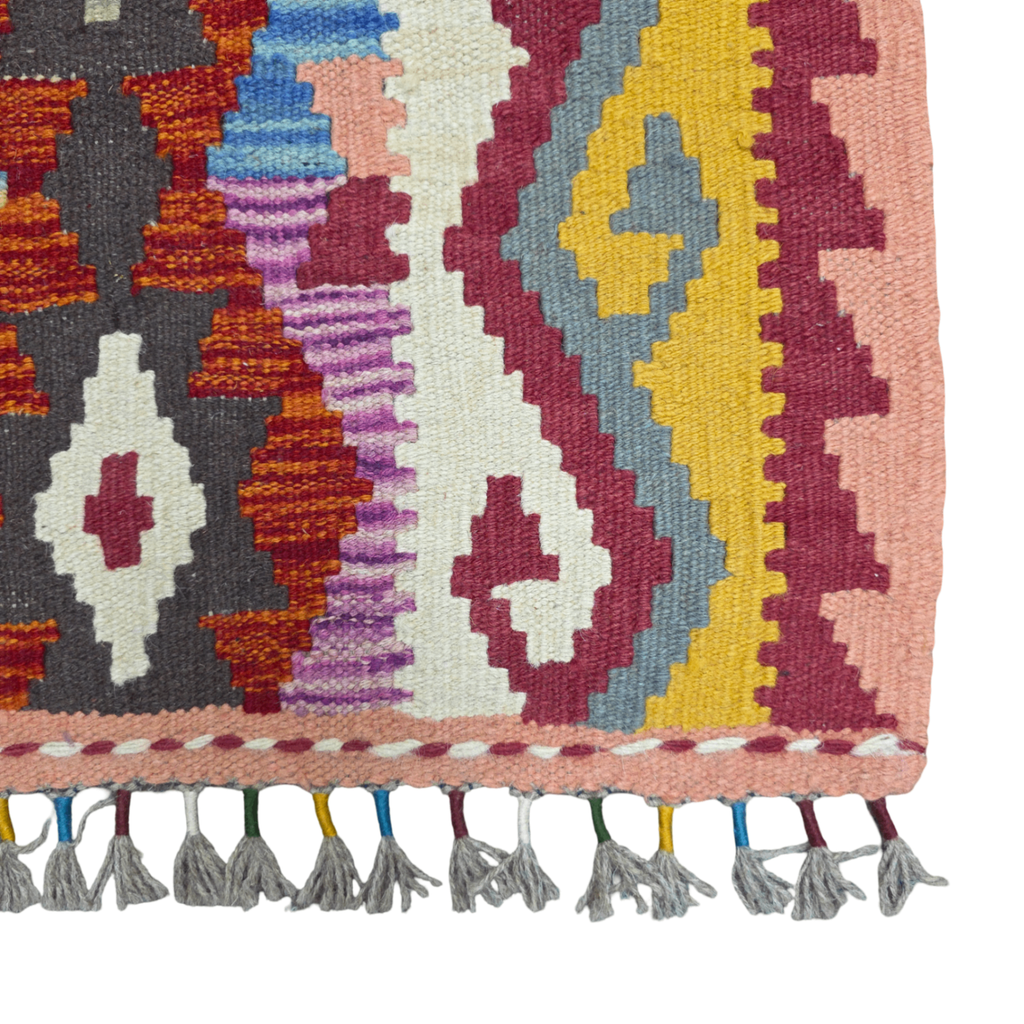 90 x 60 cm Hand-Woven Afghan Kilim