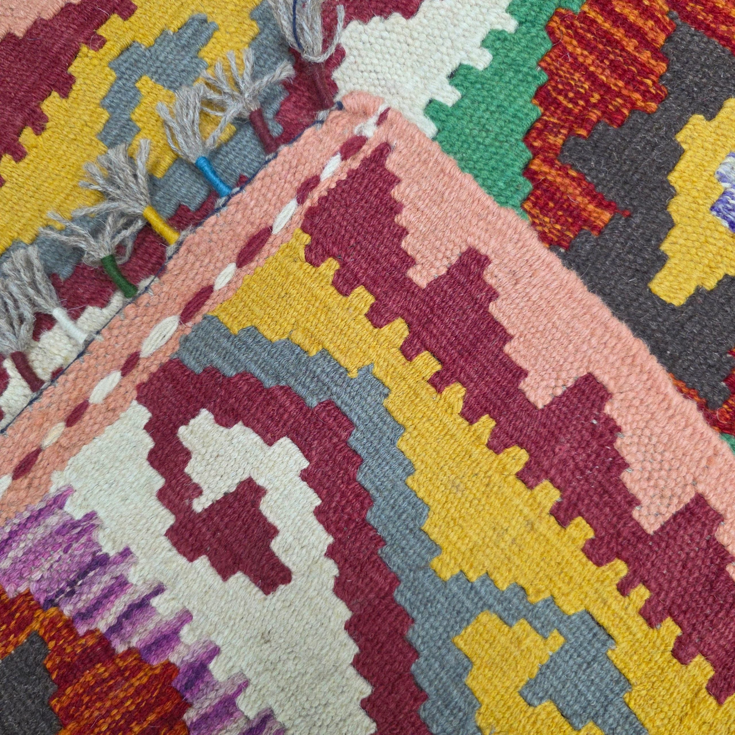 90 x 60 cm Hand-Woven Afghan Kilim