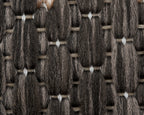 Reversible Indoor/Outdoor Rug – Natural & Black, Design 1