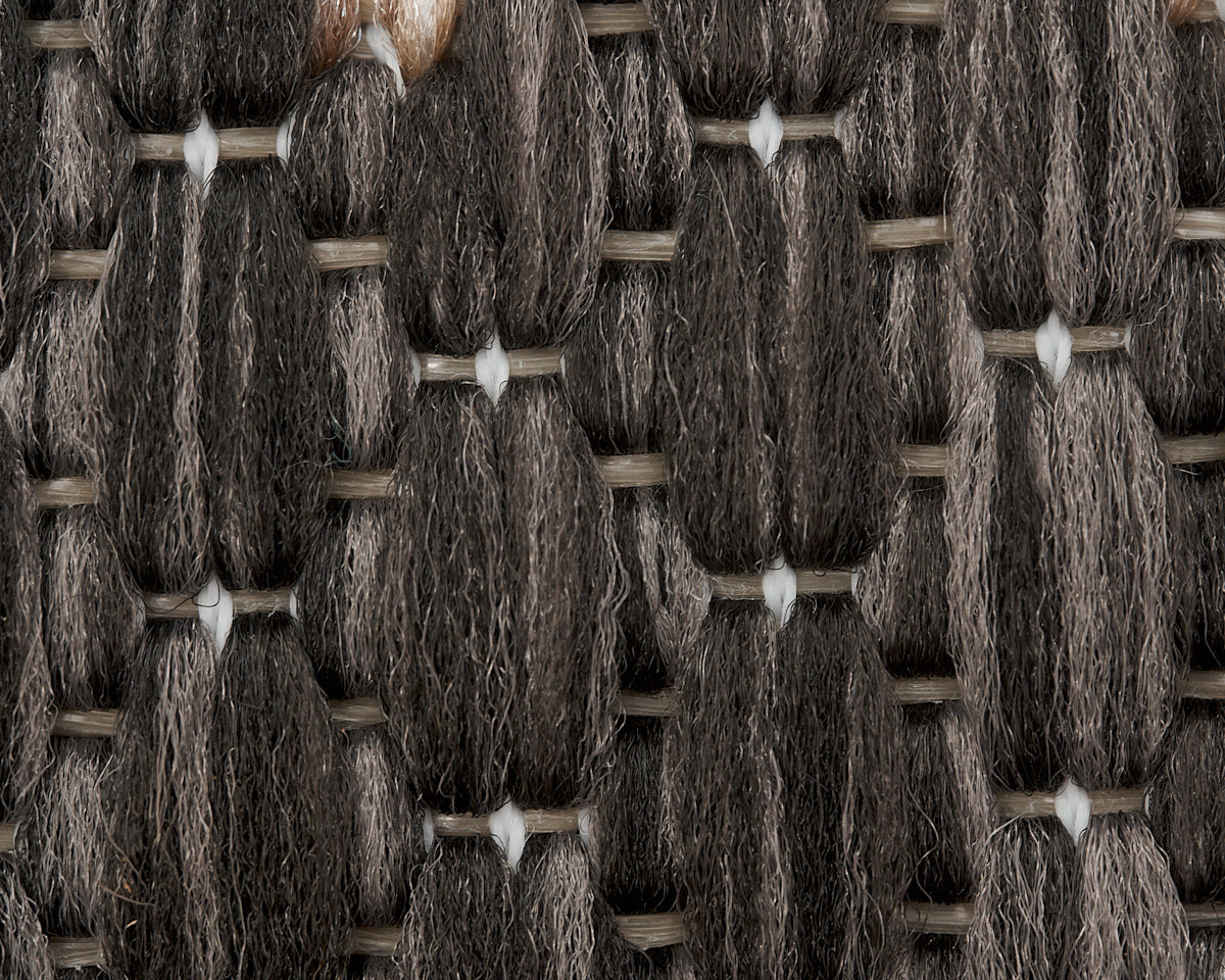 Reversible Indoor/Outdoor Rug – Natural & Black, Design 1
