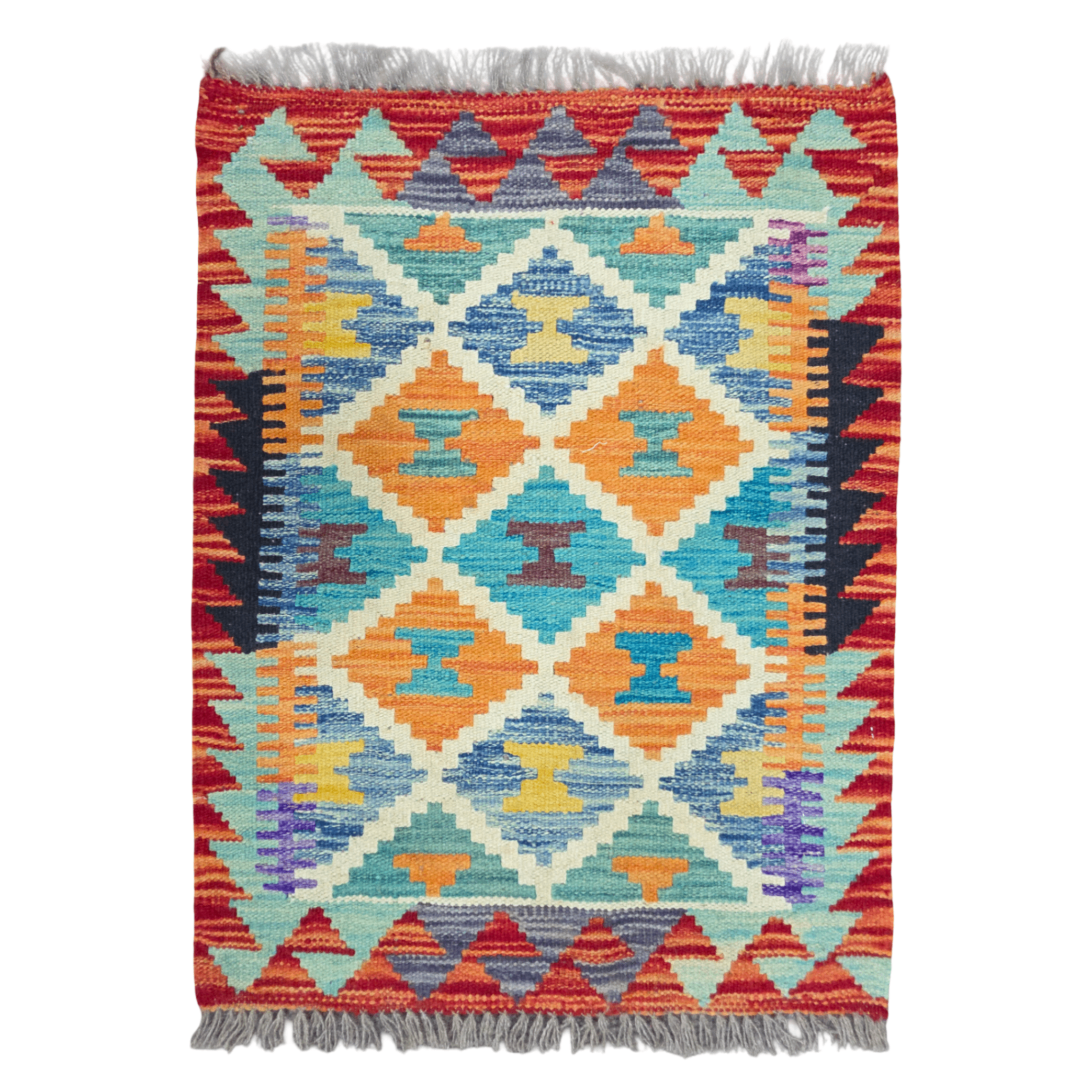 90 x 60 cm Hand-Woven Afghan Kilim