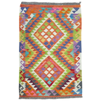 125 x 84 cm Hand Woven Afghan Kilim Rug