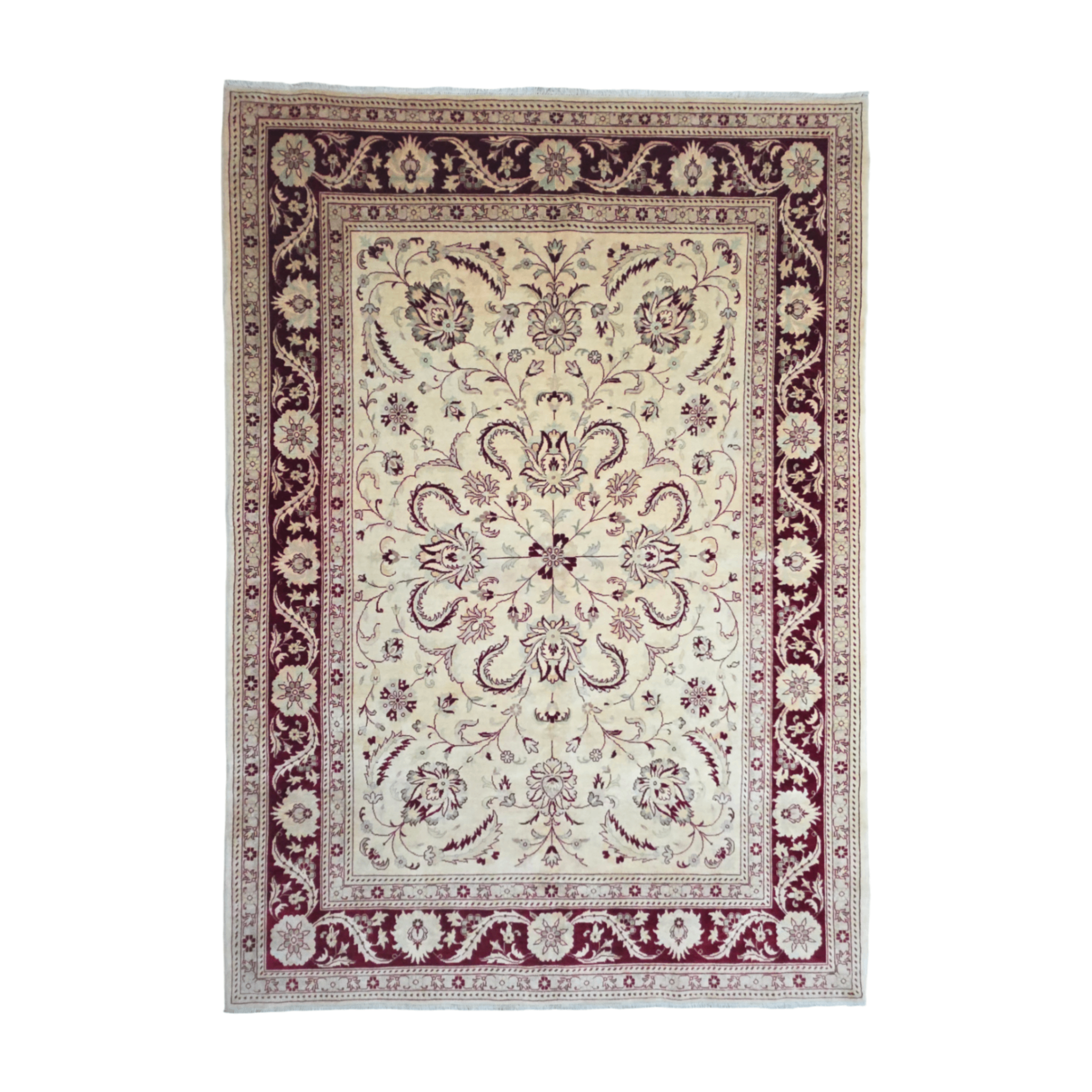 245 x 172 cm Hand-Knotted Soft Tone Afghan Chobi Wool Rug