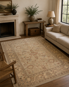 246 x 181 cm Hand-Knotted Soft Tone Afghan Chobi Wool Rug