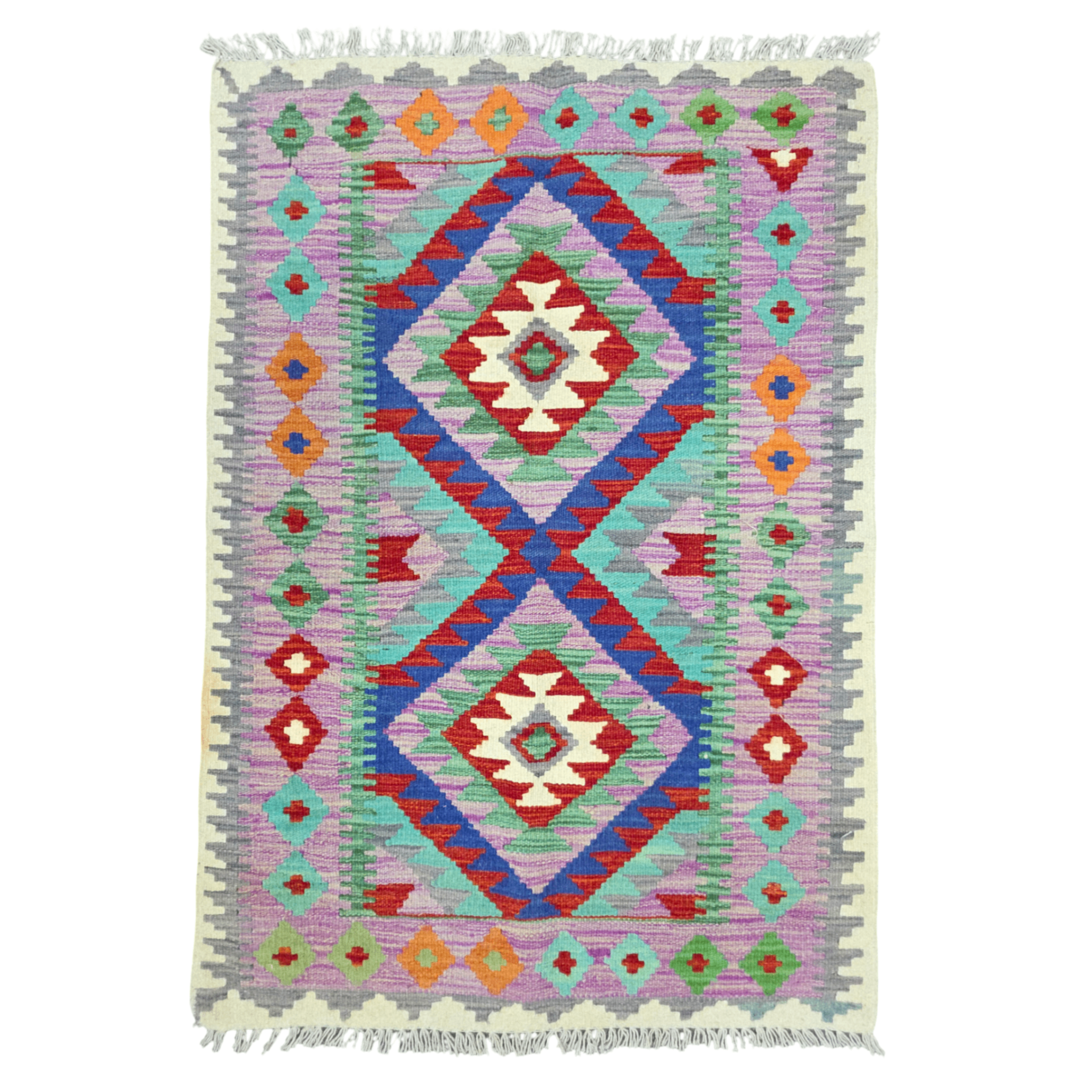 125 x 84 cm Hand-Woven Afghan Kilim
