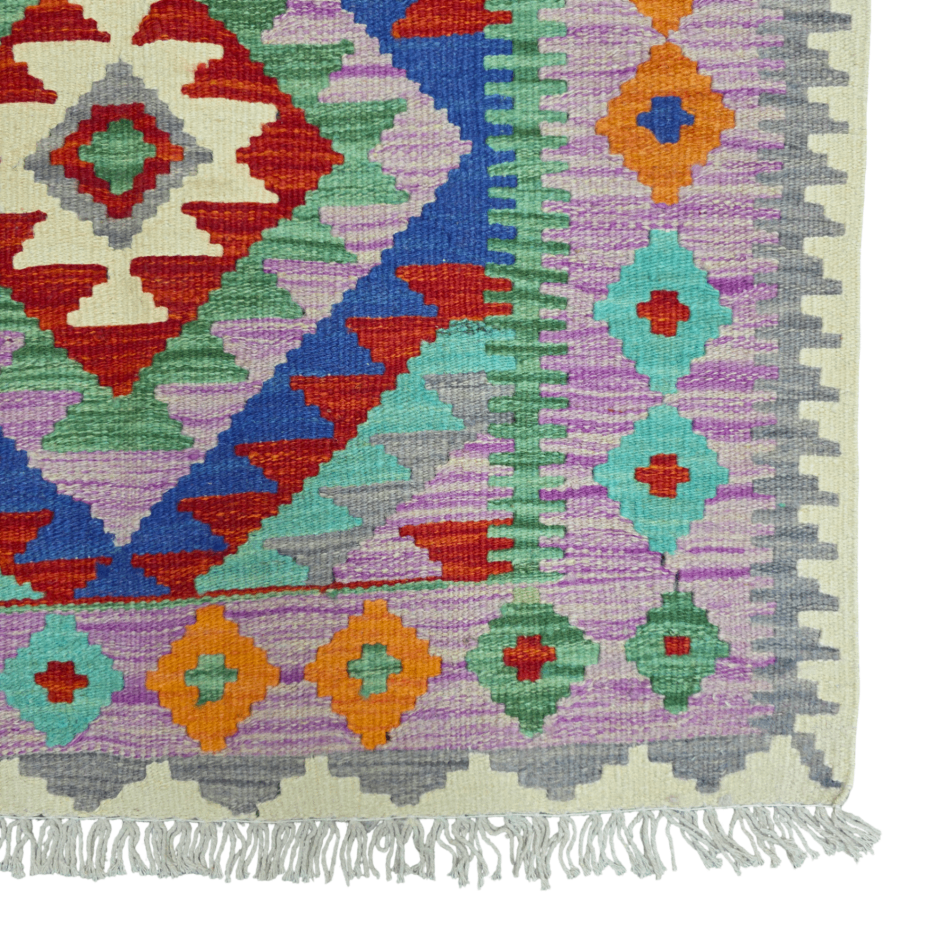 125 x 84 cm Hand-Woven Afghan Kilim