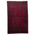 247 x 159 cm Hand-Woven Afghan Akche Rug