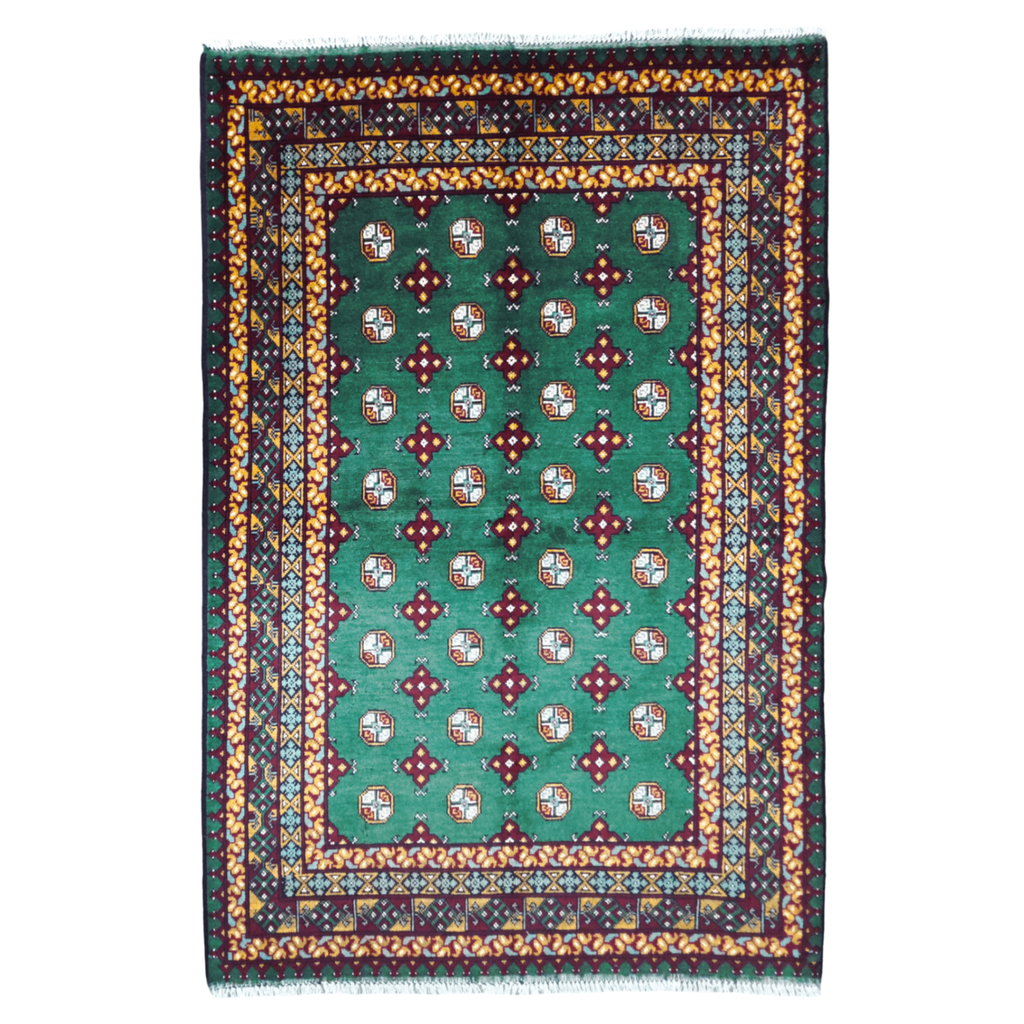 247 x 161 cm Hand-Woven Afghan Akche Rug