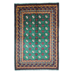 247 x 161 cm Hand-Woven Afghan Akche Rug