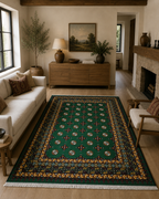 247 x 161 cm Hand-Woven Afghan Akche Rug
