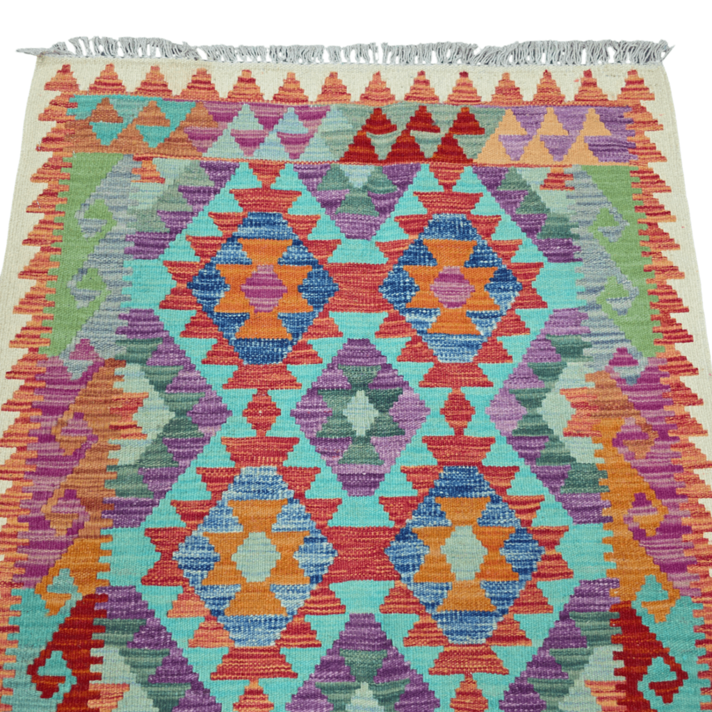 125 x 84 cm Hand-Woven Afghan Kilim