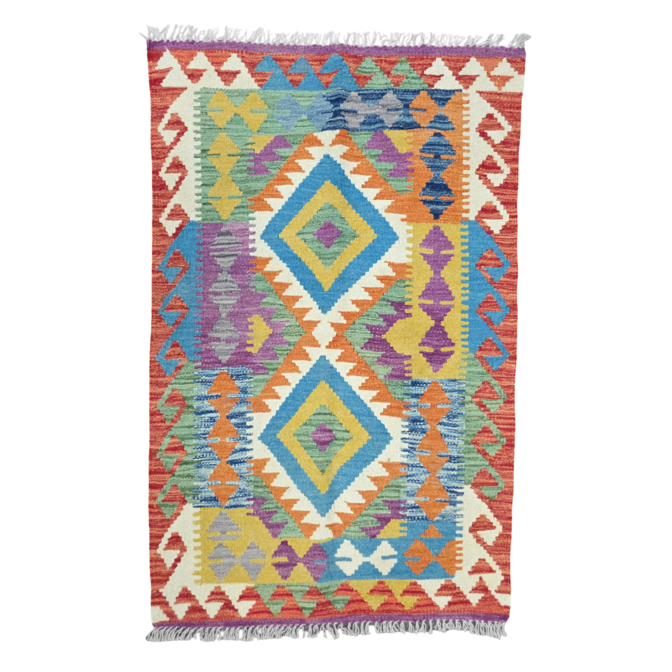 125 x 84 cm Hand-Woven Afghan Kilim