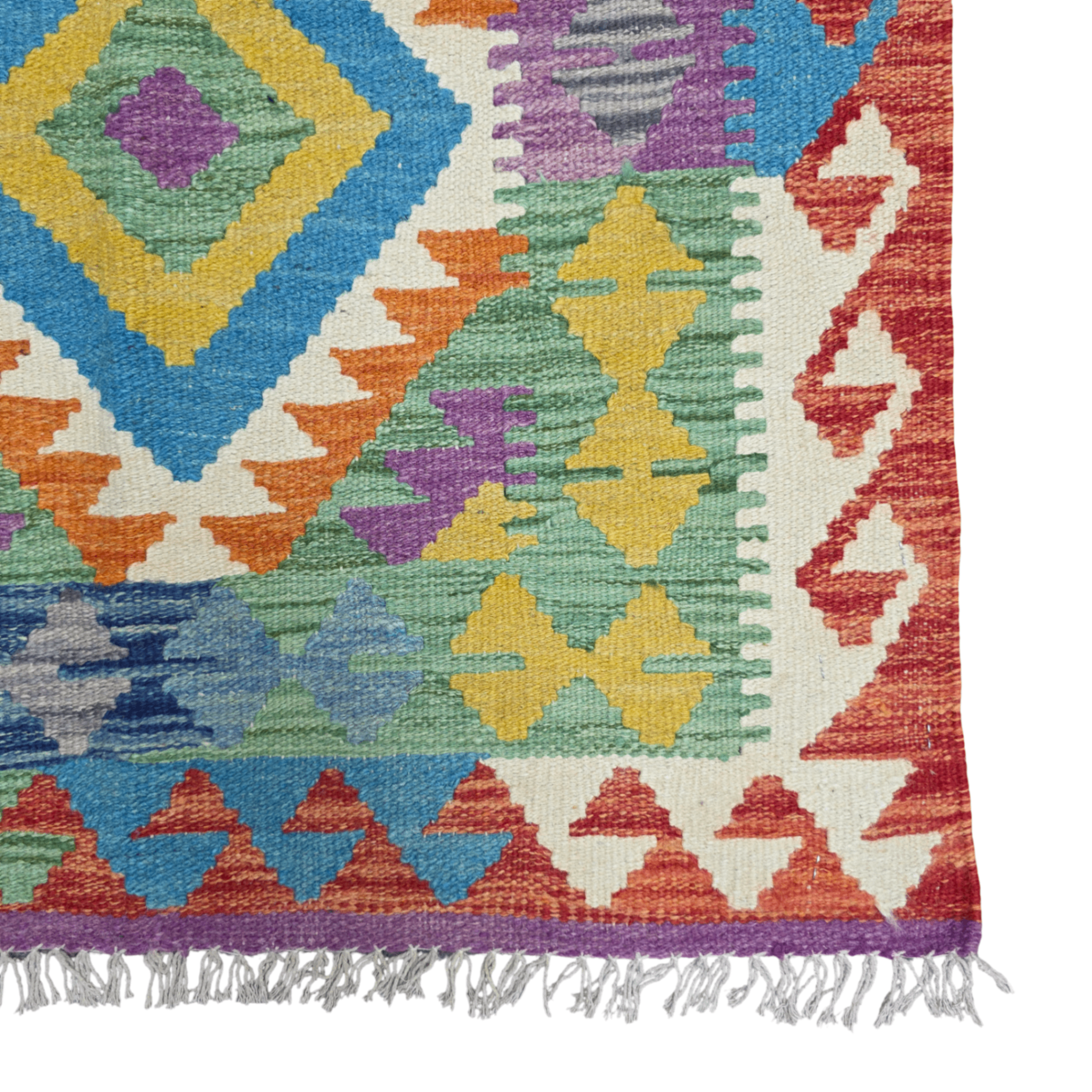 125 x 84 cm Hand-Woven Afghan Kilim