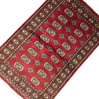 149 x 94 cm Hand Knotted Red Karachi Bokhara – Wool Rug