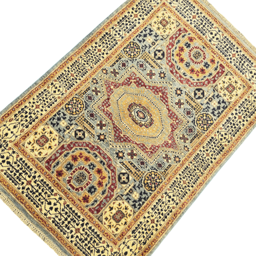 151 x 100 cm Afghan Chobi Hand-Knotted Wool Rug