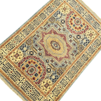 151 x 100 cm Afghan Chobi Hand-Knotted Wool Rug