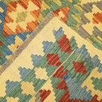 191 x 149 cm Hand Woven Afghan Kilim Rug