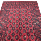 193 x 149 cm Hand-Knotted Afghan Bokhara Akche Rug