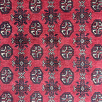 193 x 149 cm Hand-Knotted Afghan Bokhara Akche Rug