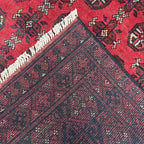 193 x 149 cm Hand-Knotted Afghan Bokhara Akche Rug