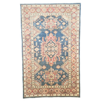 230 x 144 cm Hand Knotted Afghan Kazak Rug