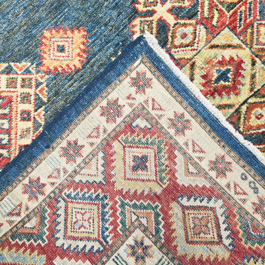 230 x 144 cm Hand Knotted Afghan Kazak Rug