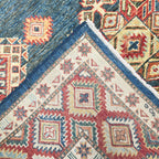 230 x 144 cm Hand Knotted Afghan Kazak Rug