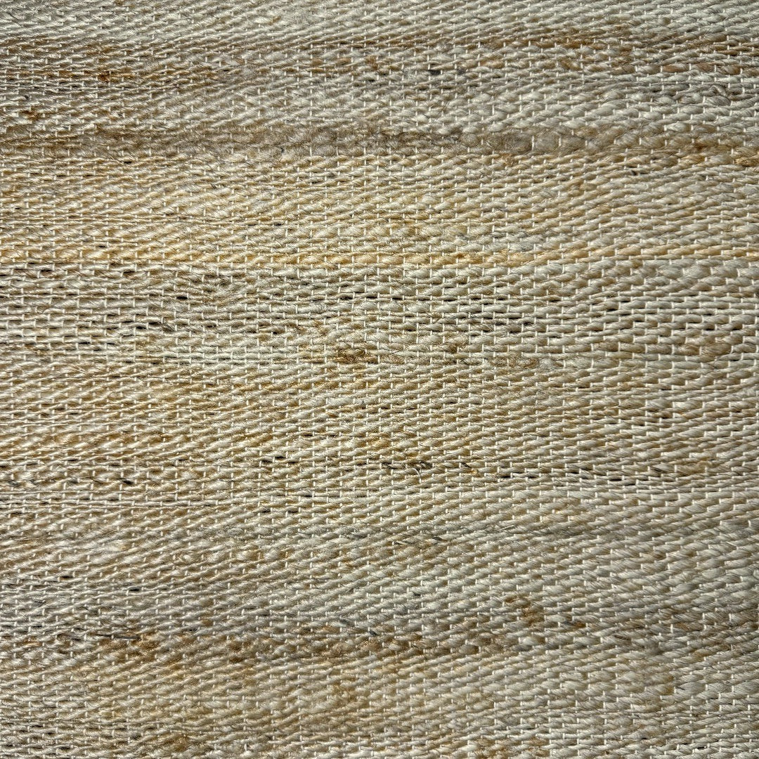 305 x 65 cm Handwoven Jute Runner Rug – Natural Beige Woven Texture