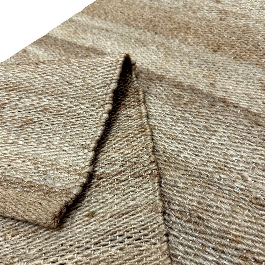 305 x 65 cm Handwoven Jute Runner Rug – Natural Beige Woven Texture