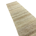 305 x 65 cm Handwoven Jute Runner Rug – Natural Beige Woven Texture