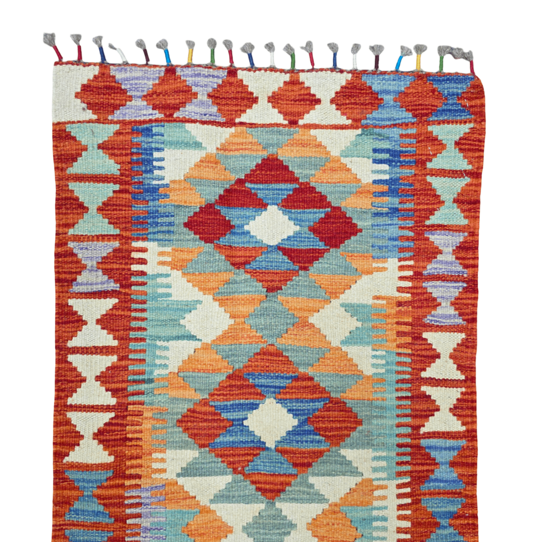 90 x 60 cm Hand-Woven Afghan Kilim