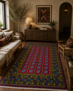 250 x 163 cm Hand-Woven Afghan Akche Rug