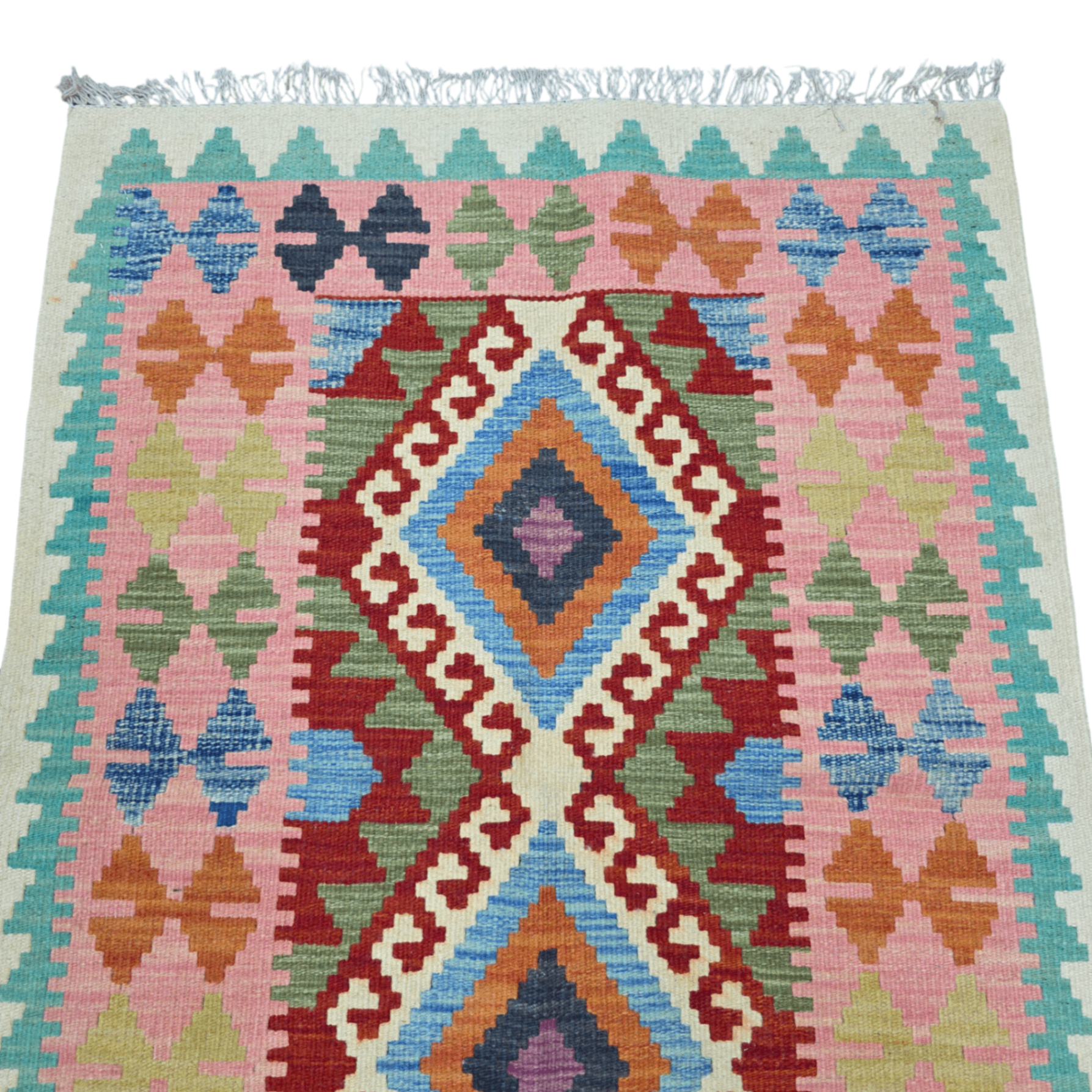 119 x 85 cm Hand-Woven Afghan Kilim Rug
