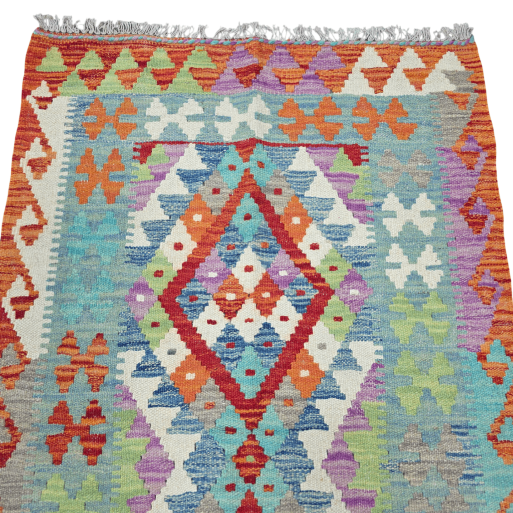 125 x 84 cm Hand-Woven Afghan Kilim