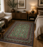 176 x 122 cm Hand-Knotted Afghan Akche Rug