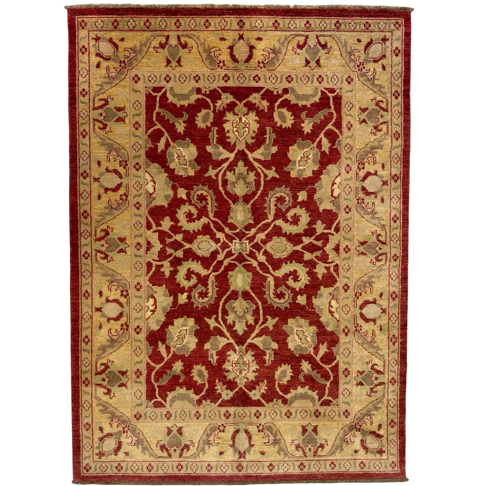 254 x 181 cm Hand-Knotted Afghan Chobi Ziegler Rug