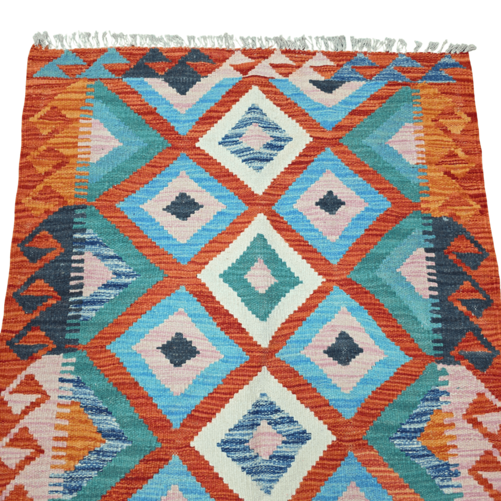 119 x 85 cm Hand-Woven Afghan Kilim