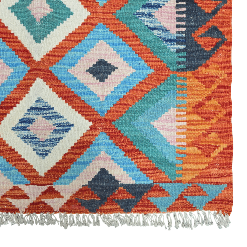 119 x 85 cm Hand-Woven Afghan Kilim
