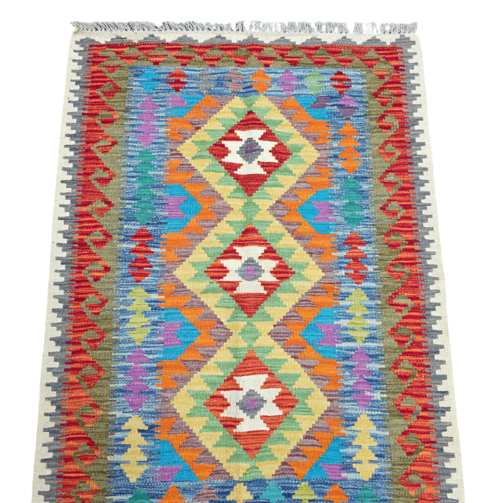125 x 84 cm Hand-Woven Afghan Kilim