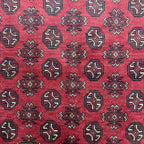 188 x 154 cm Hand-Knotted Afghan Bokhara Akche Rug