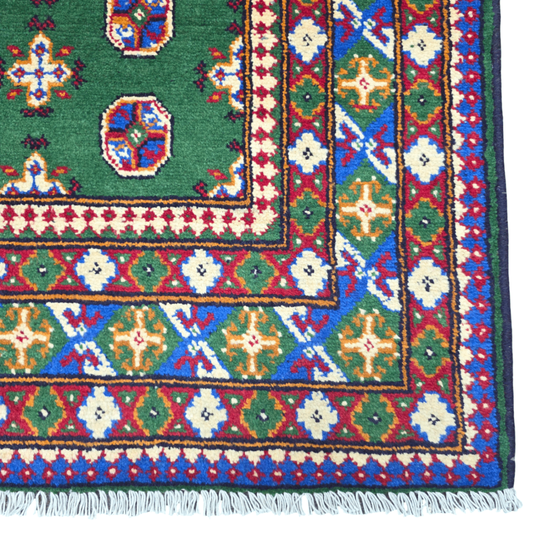 194 x 149 cm Hand-Woven Afghan Akche Rug