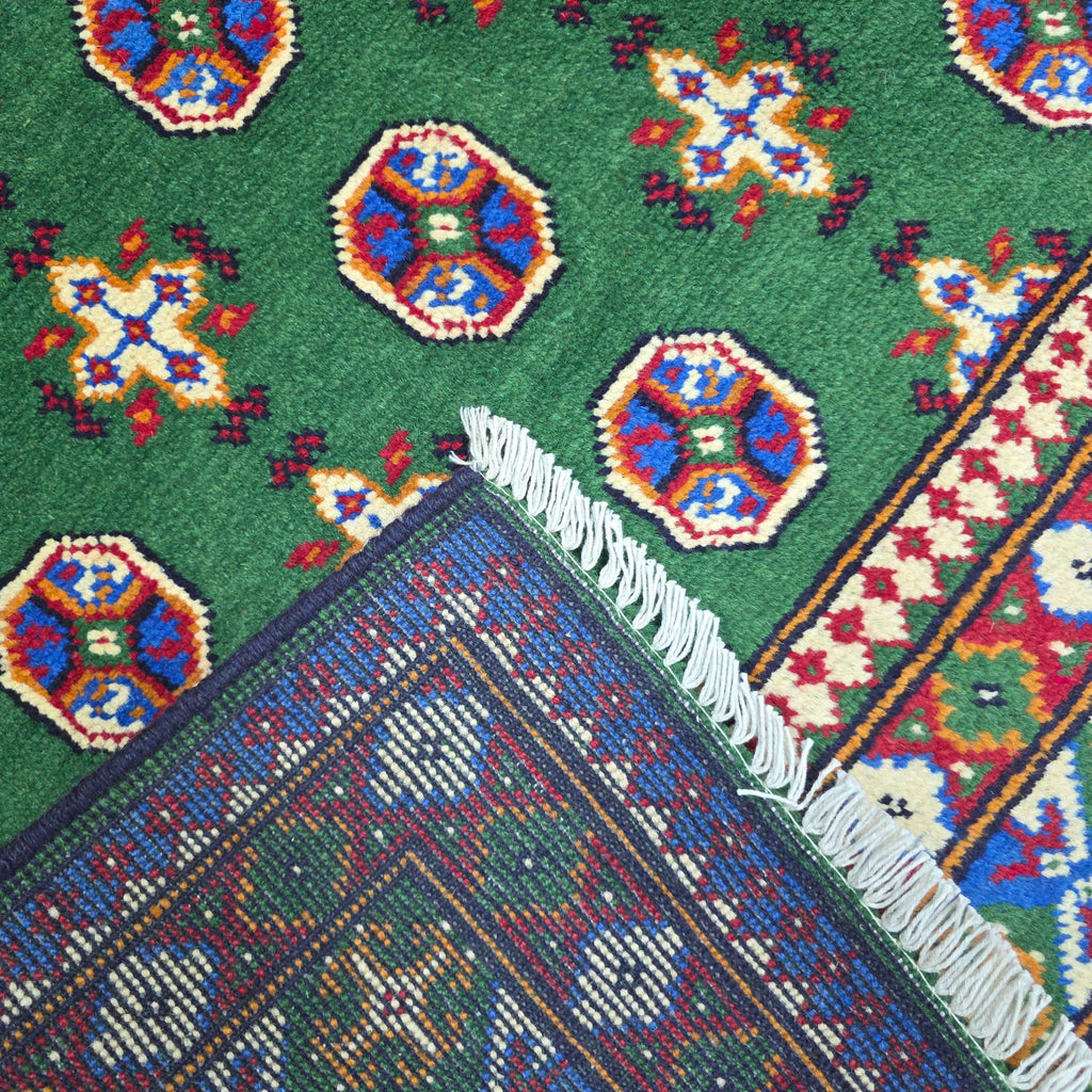 194 x 149 cm Hand-Woven Afghan Akche Rug