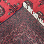 197 x 100 cm Hand-Knotted Afghan Bokhara Akche Rug