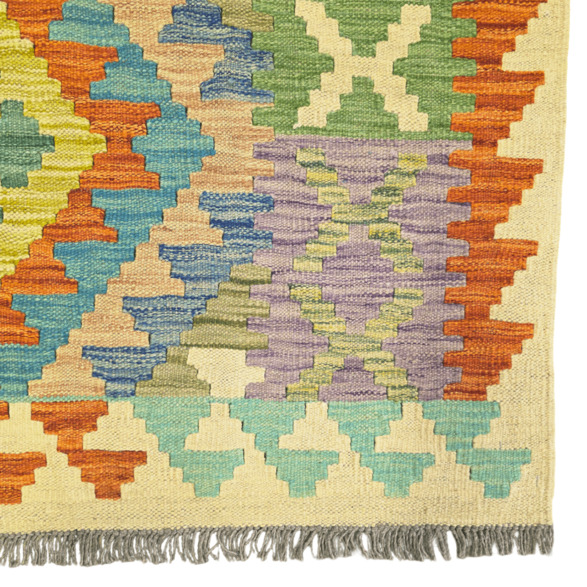 198 x 123 cm Hand Woven Afghan Kilim Rug