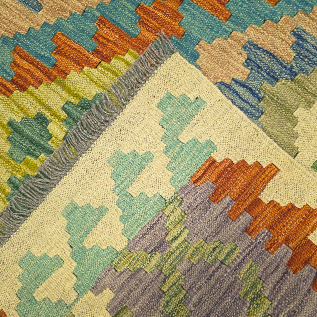 198 x 123 cm Hand Woven Afghan Kilim Rug