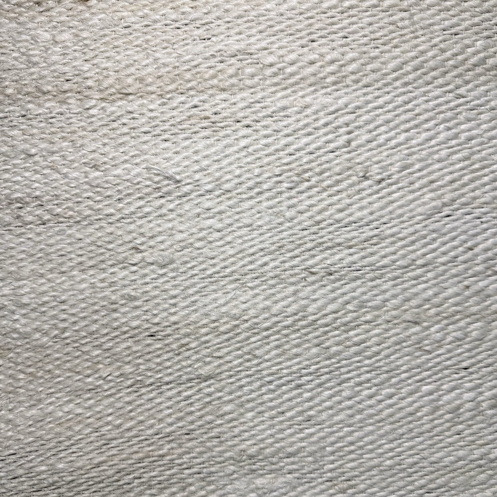 310 x 64 cm Handwoven Jute Runner Rug – Natural White Woven Texture