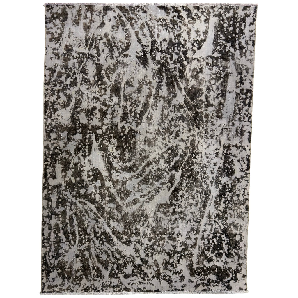 260 x 187 cm Hand-Knotted Ultra Vintage Reload Rug – Grey Wool