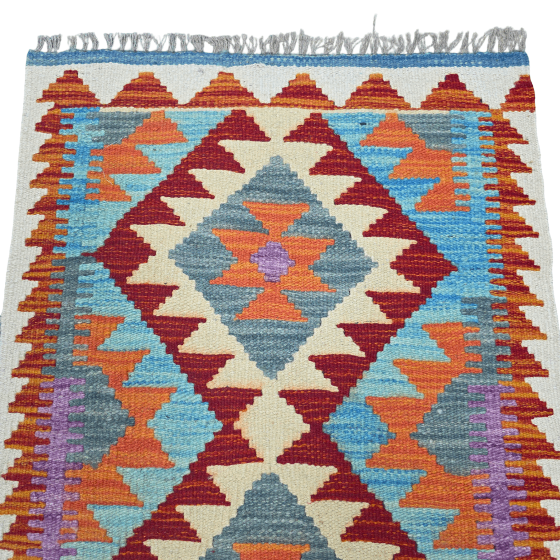 90 x 60 cm Hand-Woven Afghan Kilim