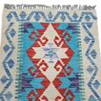 90 x 60 cm Hand-Woven Afghan Kilim